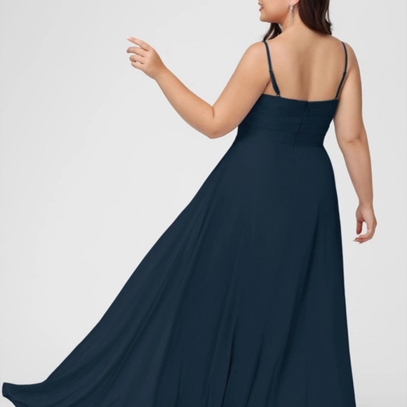 JJ’s House Navy Blue A-Line Chiffon Dress - Picture 8 of 8